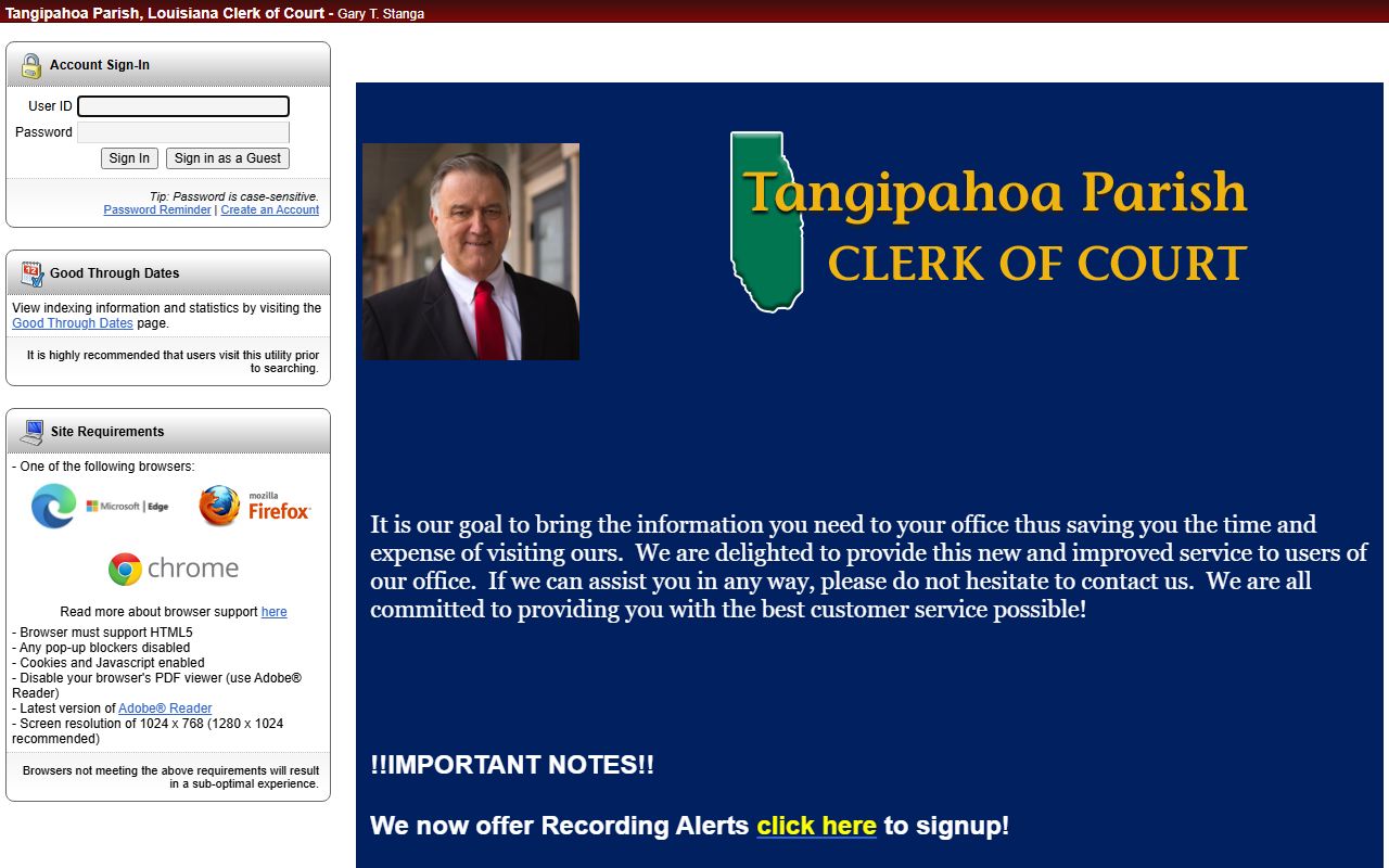 Tangipahoa Parish marriage records Cott eSearch login