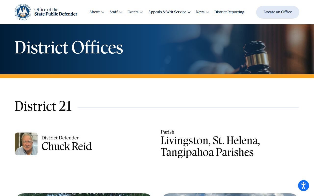 Tangipahoa Parish warrant records District 21 public defender office